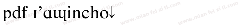 pdf IPAMincho字体转换